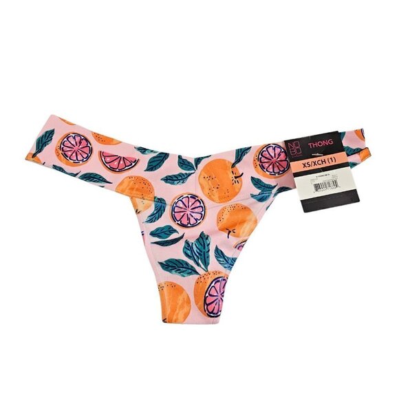 No Boundaries NOBO V-Thong & Ribbed Cotton 3 Pack Thong Panties  – Size XS NWT - Picture 2 of 8